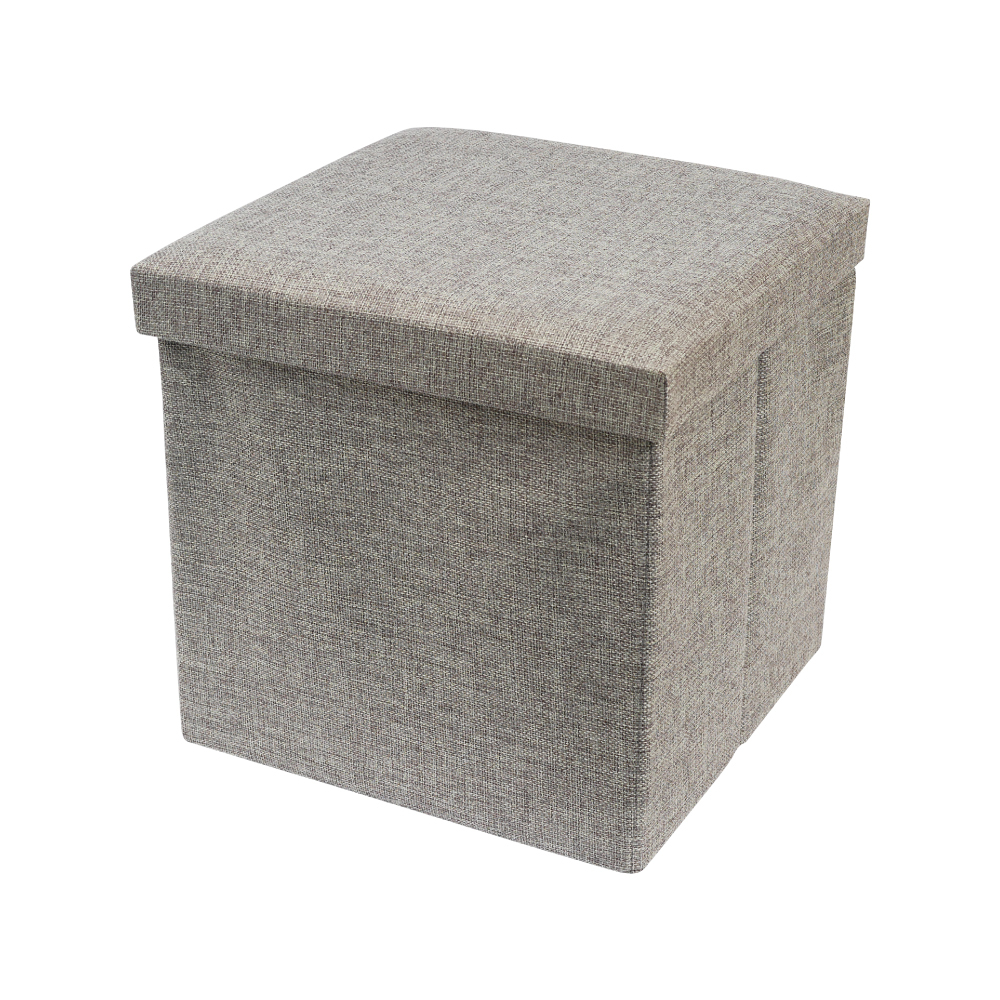 TRENY 加厚折疊收納凳-深灰 30x30x30cm