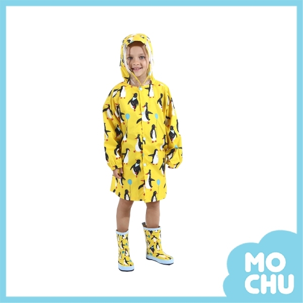 快樂企鵝兒童書包位雨衣