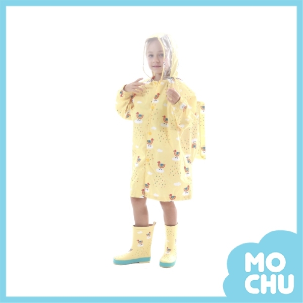 彩虹小鳥兒童書包位雨衣