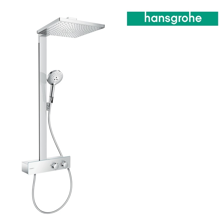 hansgrohe Raindance E 27361, -000 Thermostatic Showerpipe 300 1jet with ShowerTablet 350