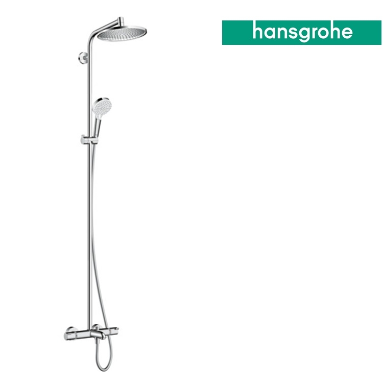 hansgrohe Crometta S 27320, -000 Showerpipe 240 1jet with bath thermostat