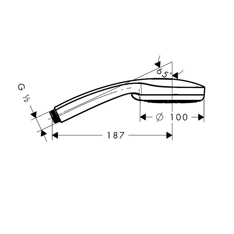 hansgrohe Croma 100 28535, -000 Hand shower Vario 4jet