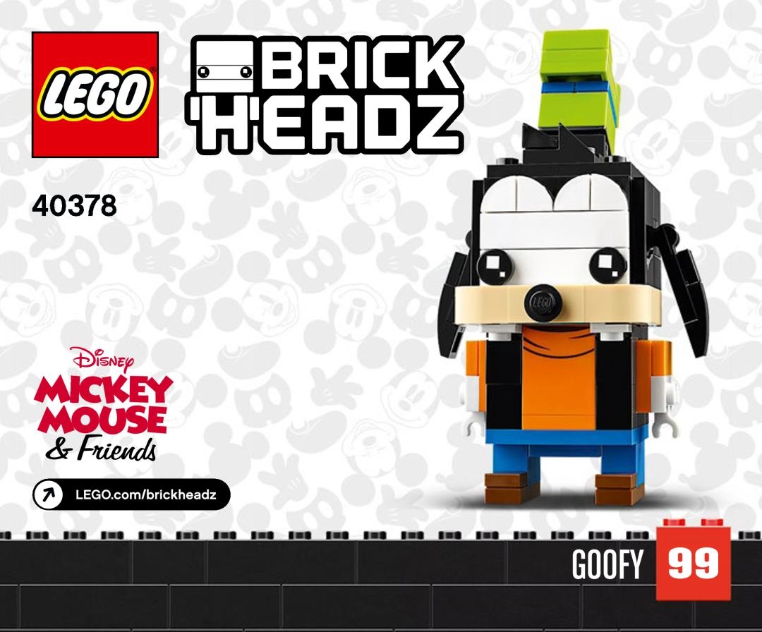 LEGO 40378 Goofy & Pluto 高飛與布魯圖 (BrickHeadz)