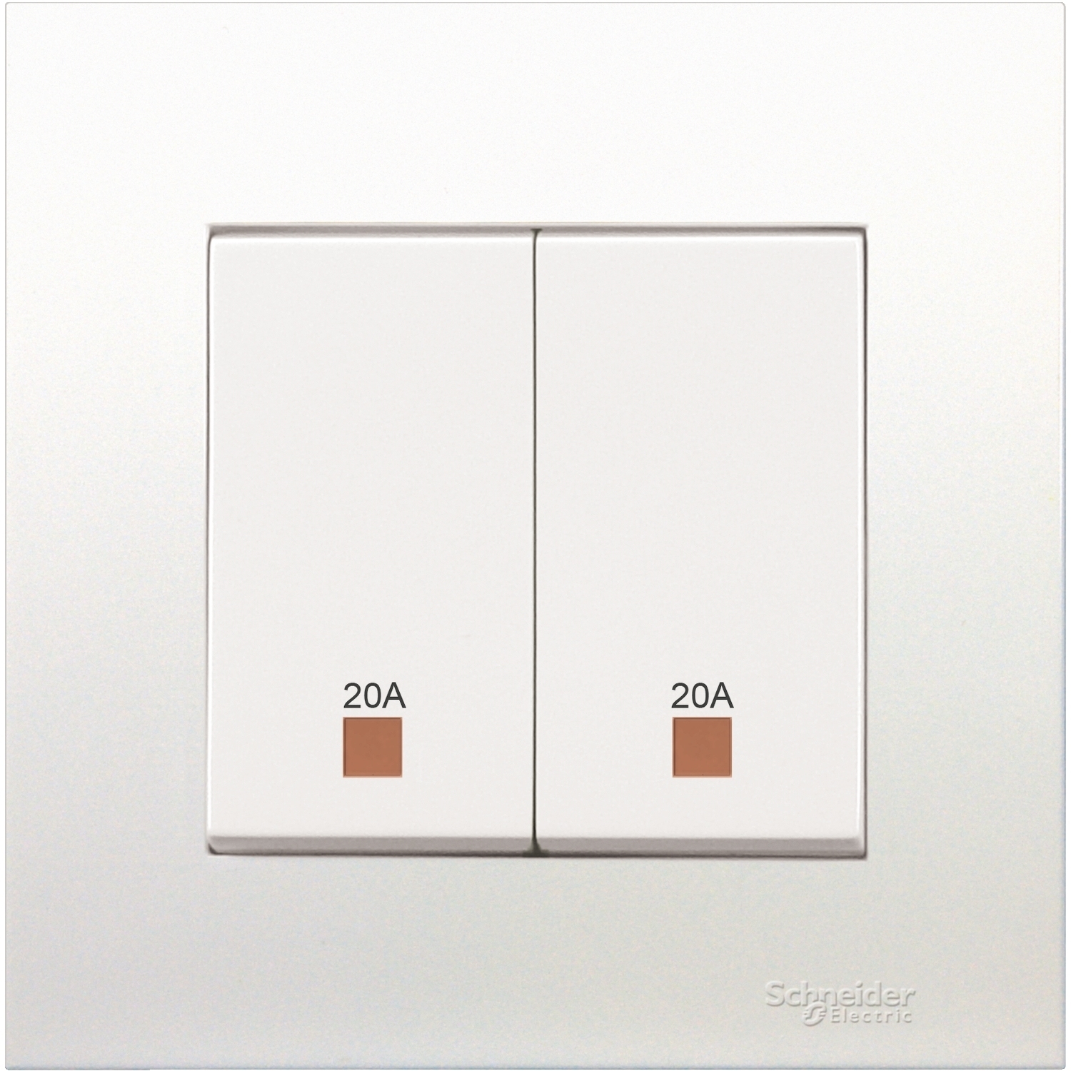 施耐德 KB 元雅 20A雙位雙極開關掣連指示燈 KB32D20NE