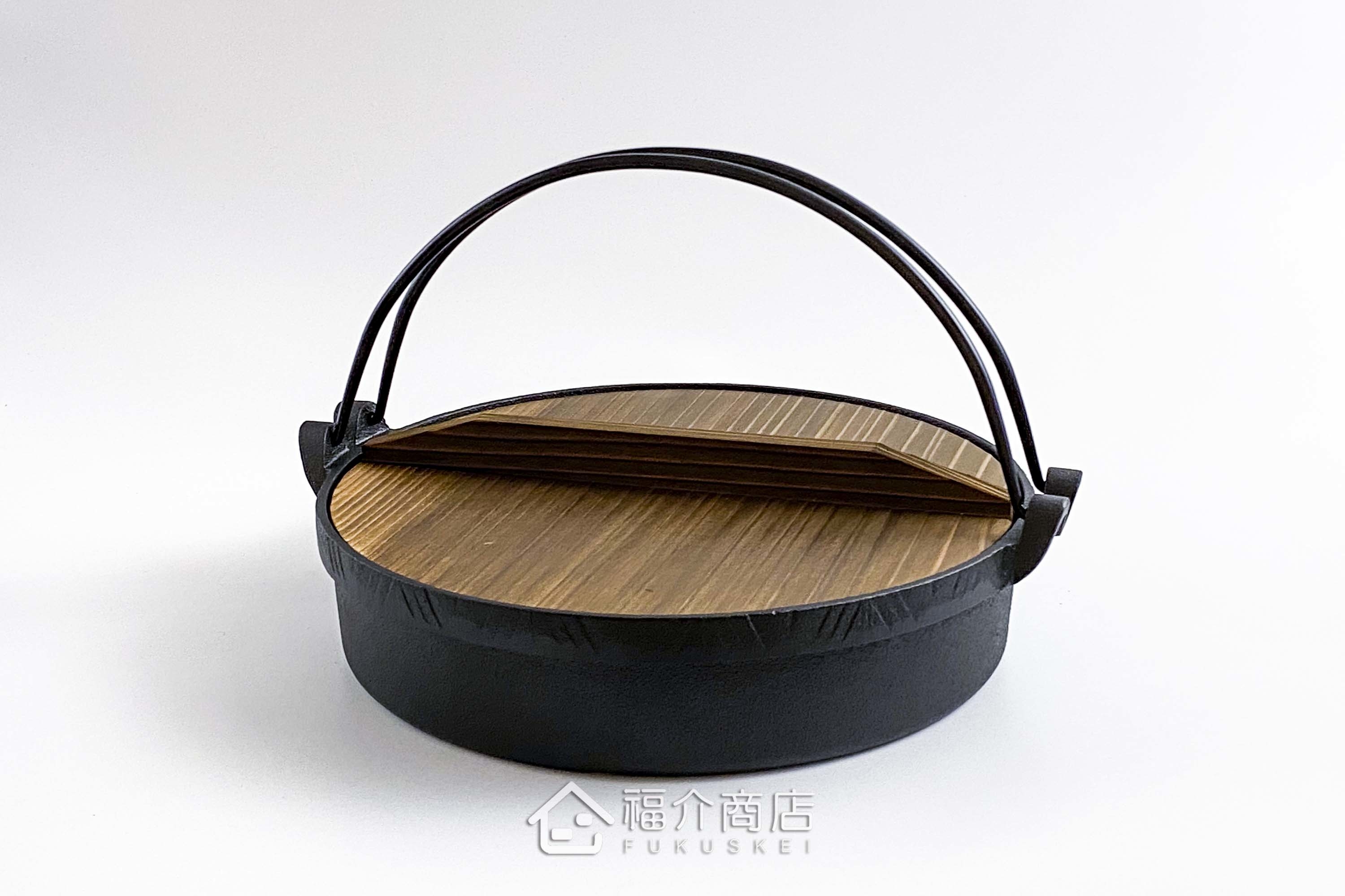 鑄鐵製的黑色壽喜燒鍋