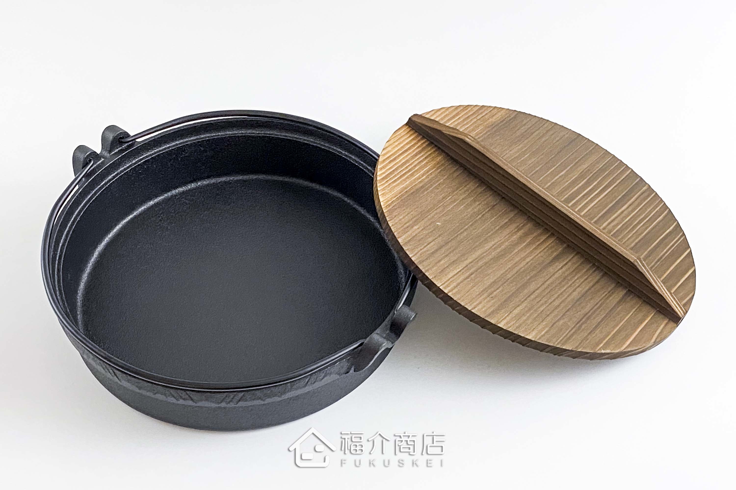 鑄鐵製的黑色壽喜燒鍋