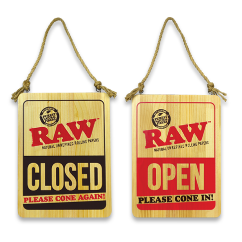 RAW 西班牙經典煙紙品牌 全新多款幽默告示門牌吊卡