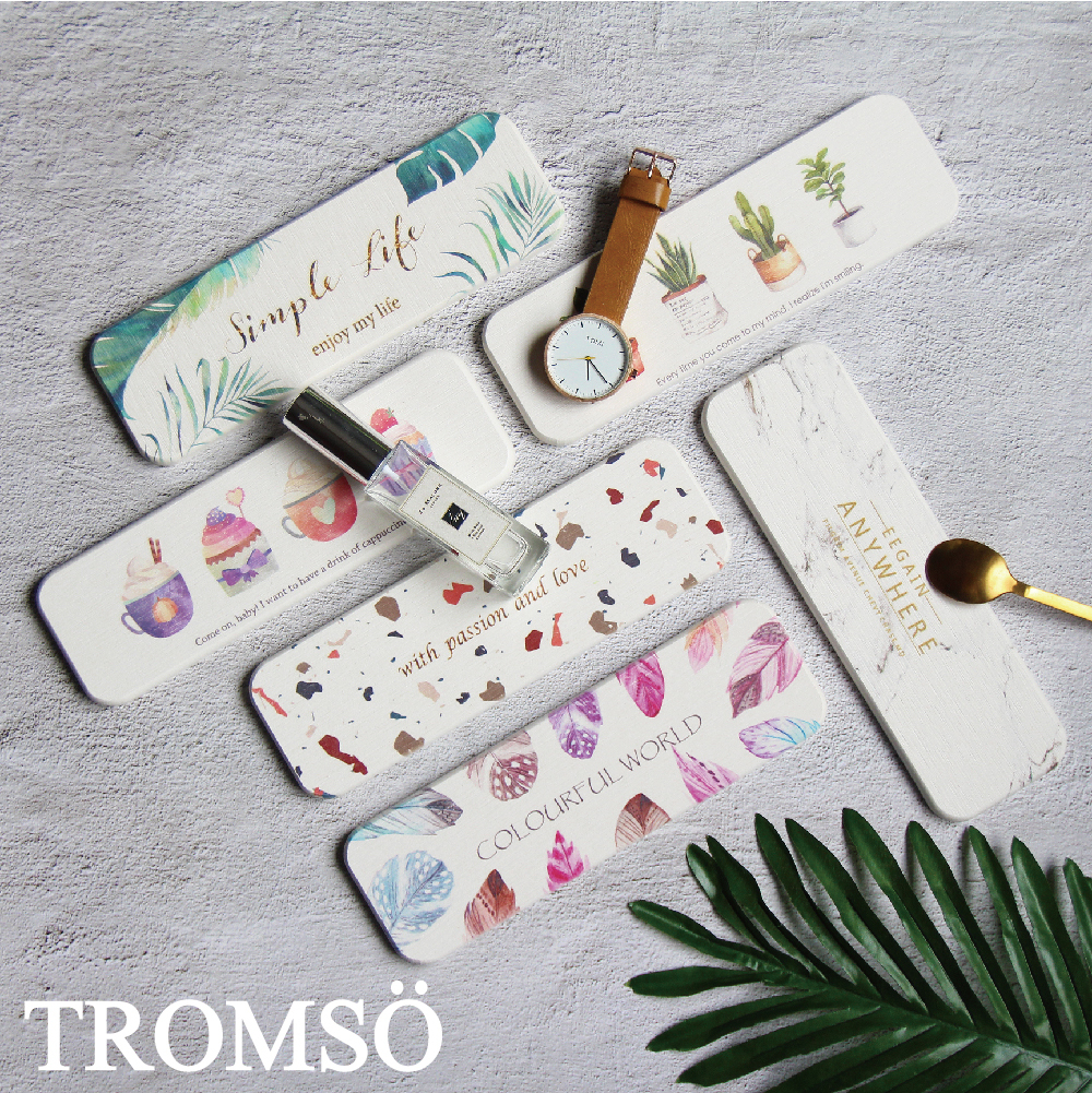 珪藻土長方形吸水杯墊