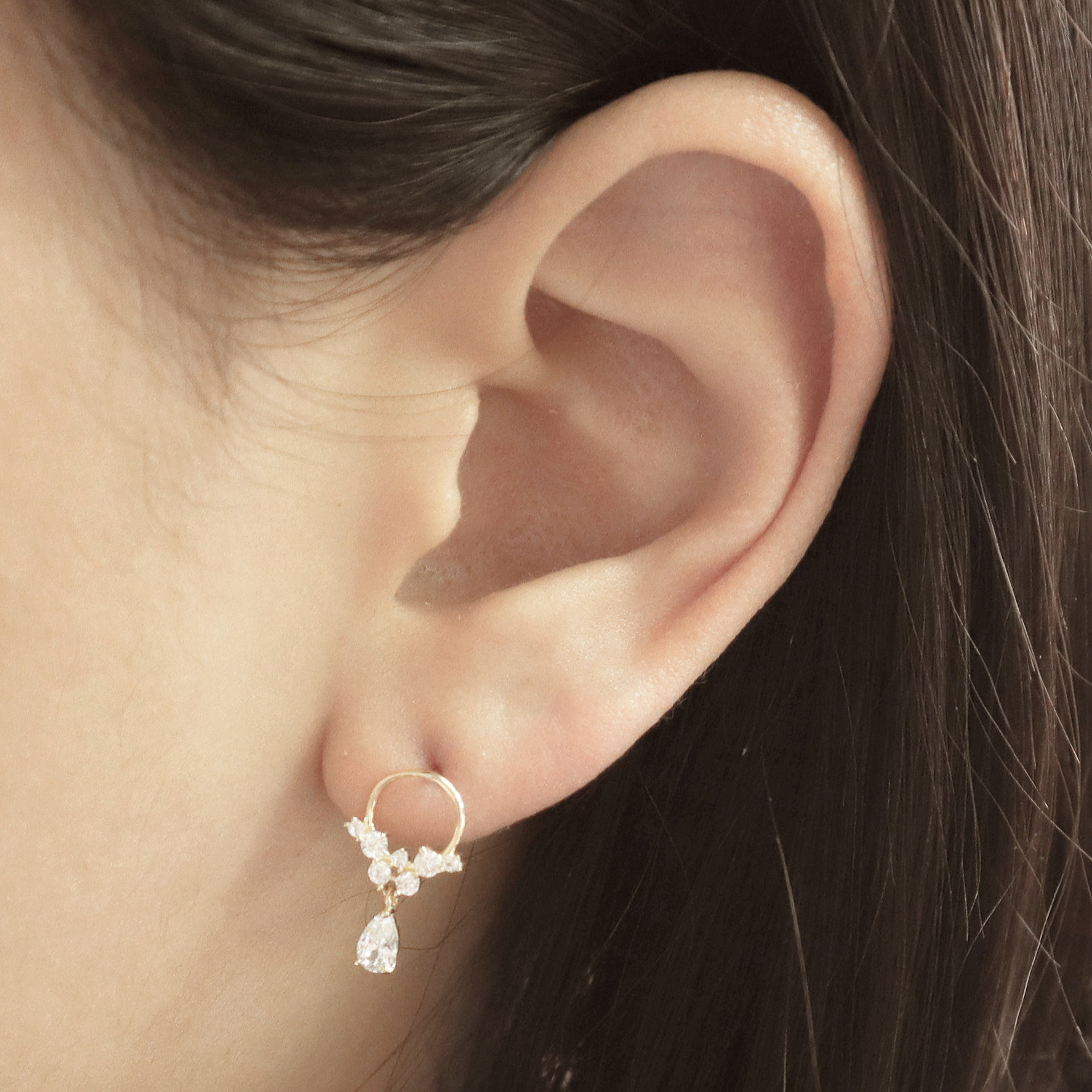 10K/高雅巴洛克風耳飾