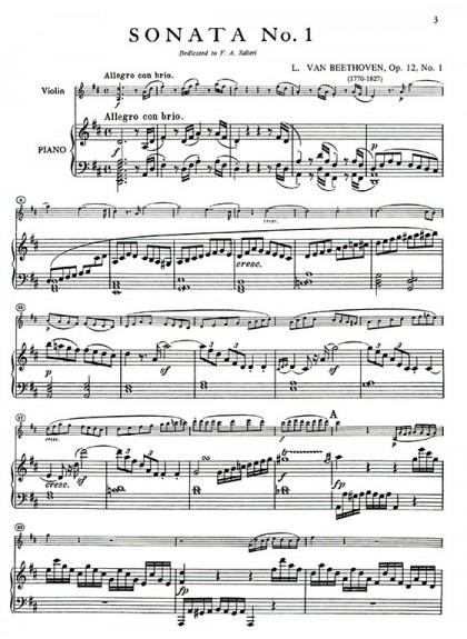 小提琴譜 貝多芬 小提琴奏鳴曲集（小提琴獨奏+鋼琴伴奏譜）V116