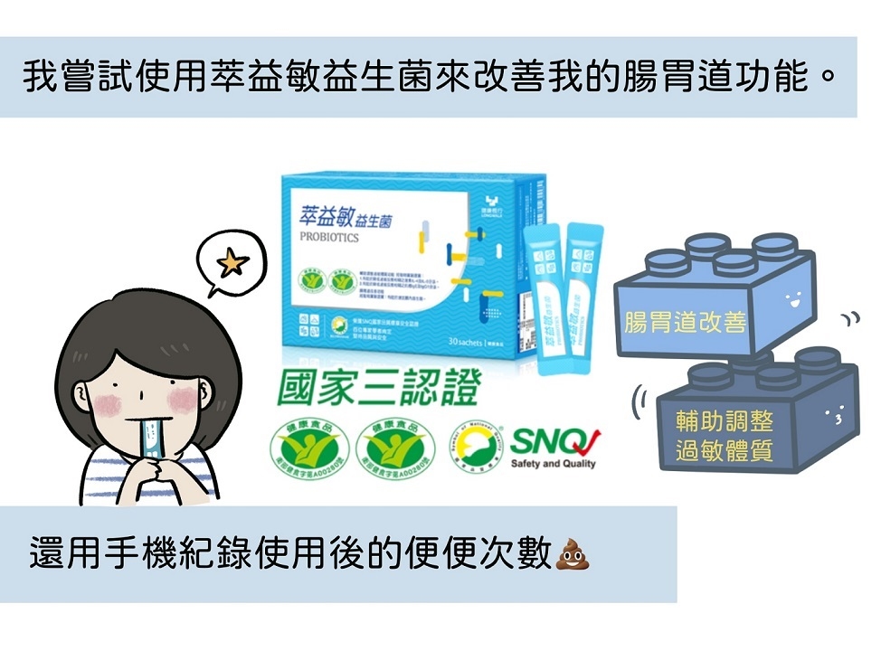 健康長行,萃益敏,益生菌,修杰楷益生菌,益生菌推薦,益生菌好處,益生菌功效,益生菌怎麼吃,益生菌比較,兒童益生菌,孕婦益生菌,腸胃益生菌,過敏益生菌,小朋友益生菌,新生兒益生菌,小朋友益生菌,乳酸菌,乳酸菌功效,乳酸菌益生菌,乳酸菌推薦,益生菌過敏