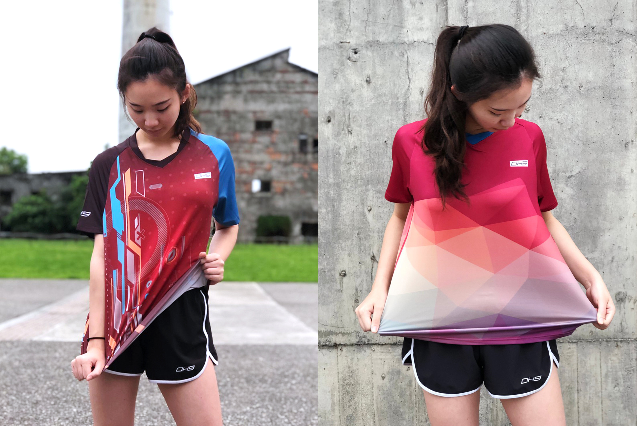 OH9黑狗兄TOP-HX昇華運動短袖上衣彈性