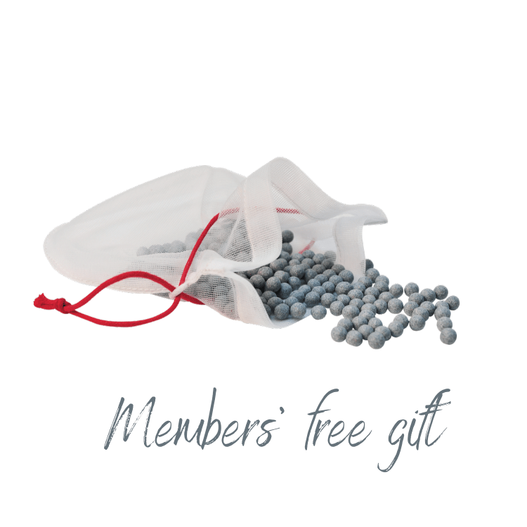 Free decanter washing balls for members