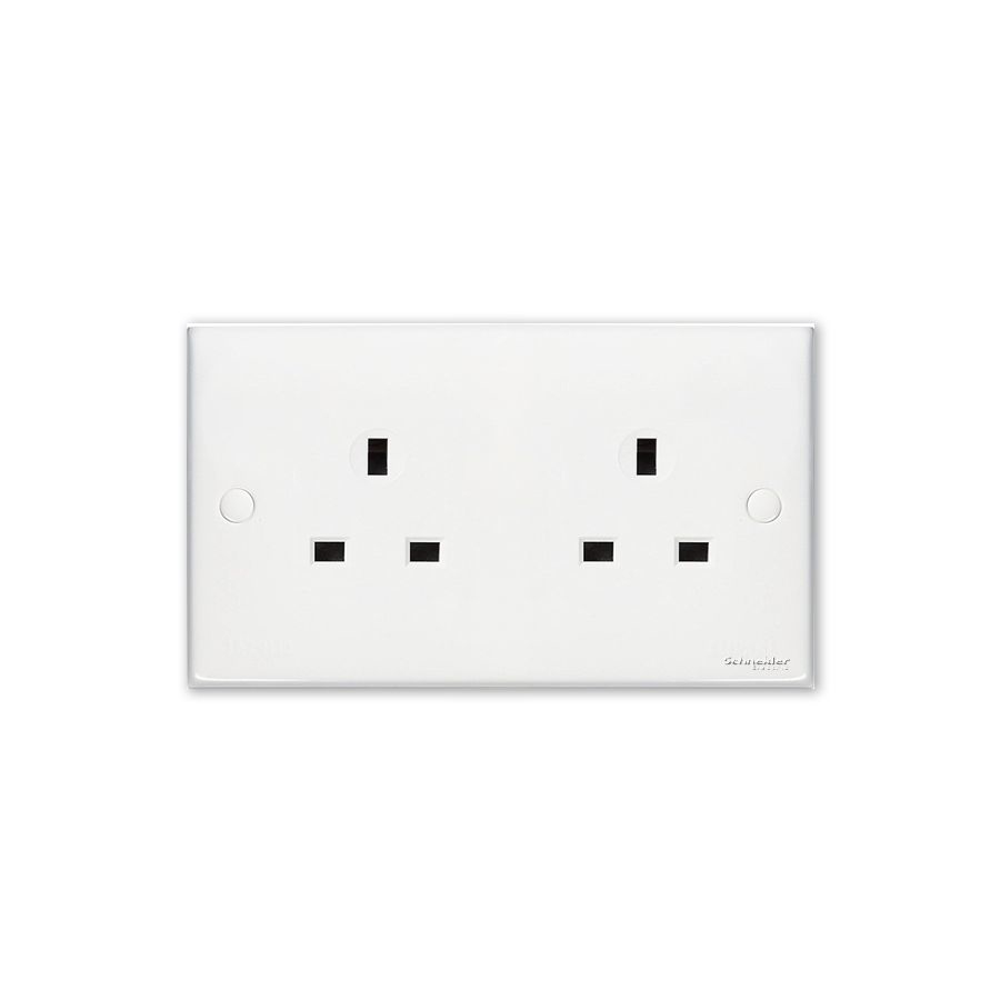 施耐德 E30 奇勝 13A兩位插座 ET426 WE