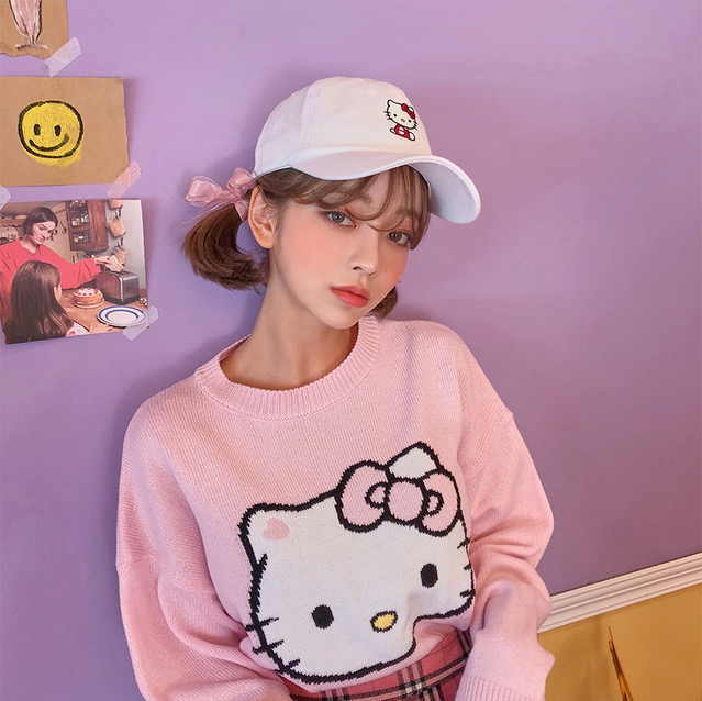 Hello Kitty 刺繡帽