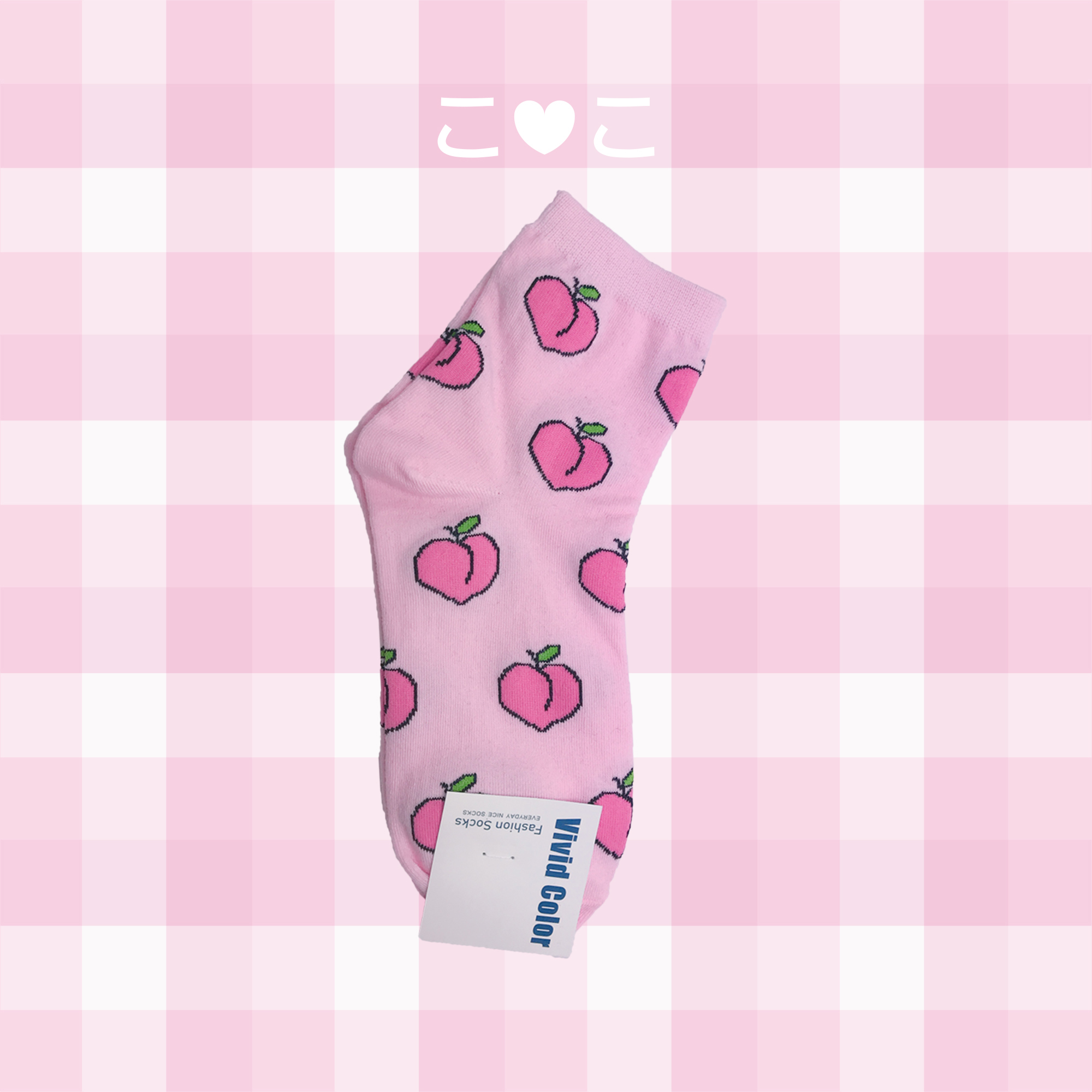 正韓可愛水果滿版襪子