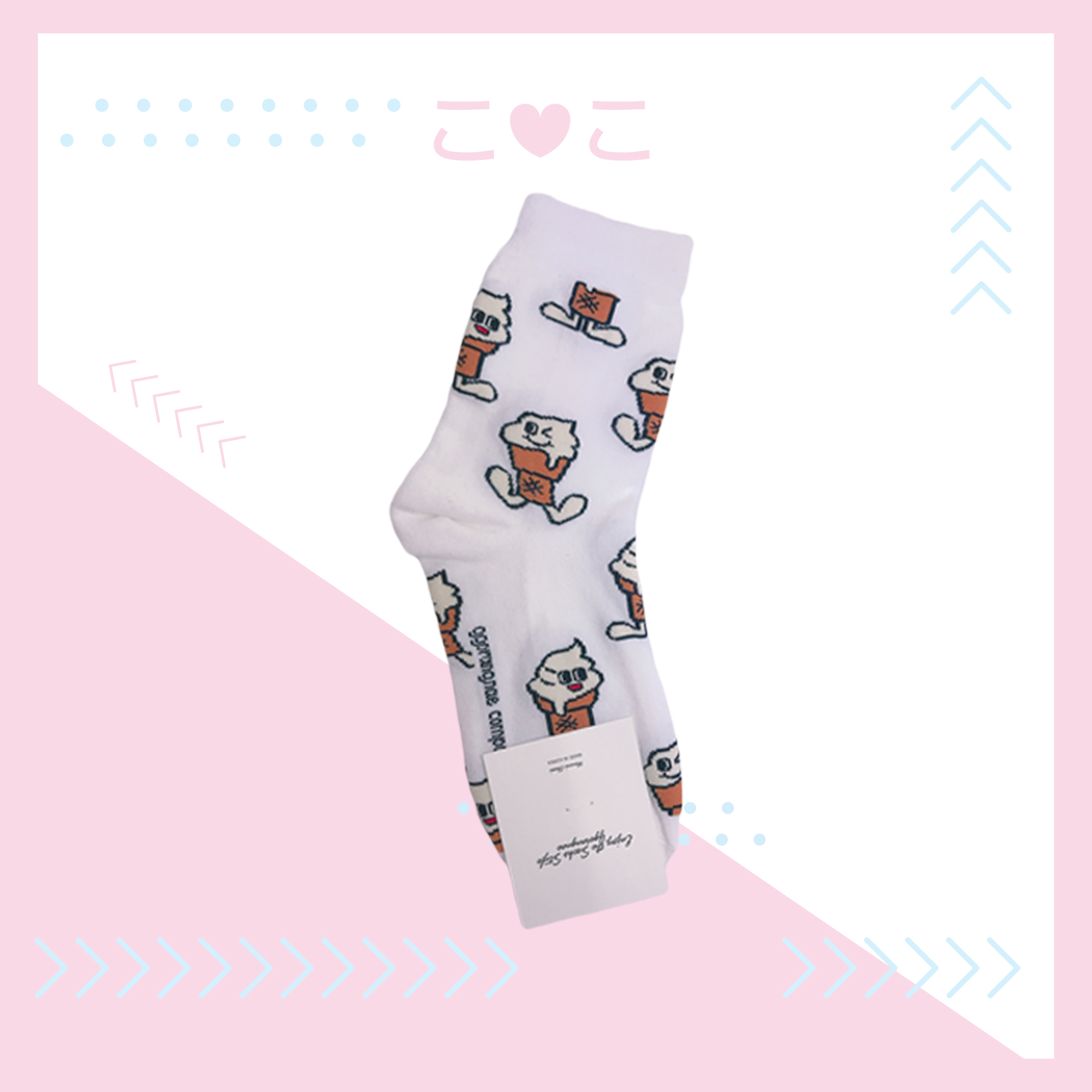 正韓食物滿版造型襪子
