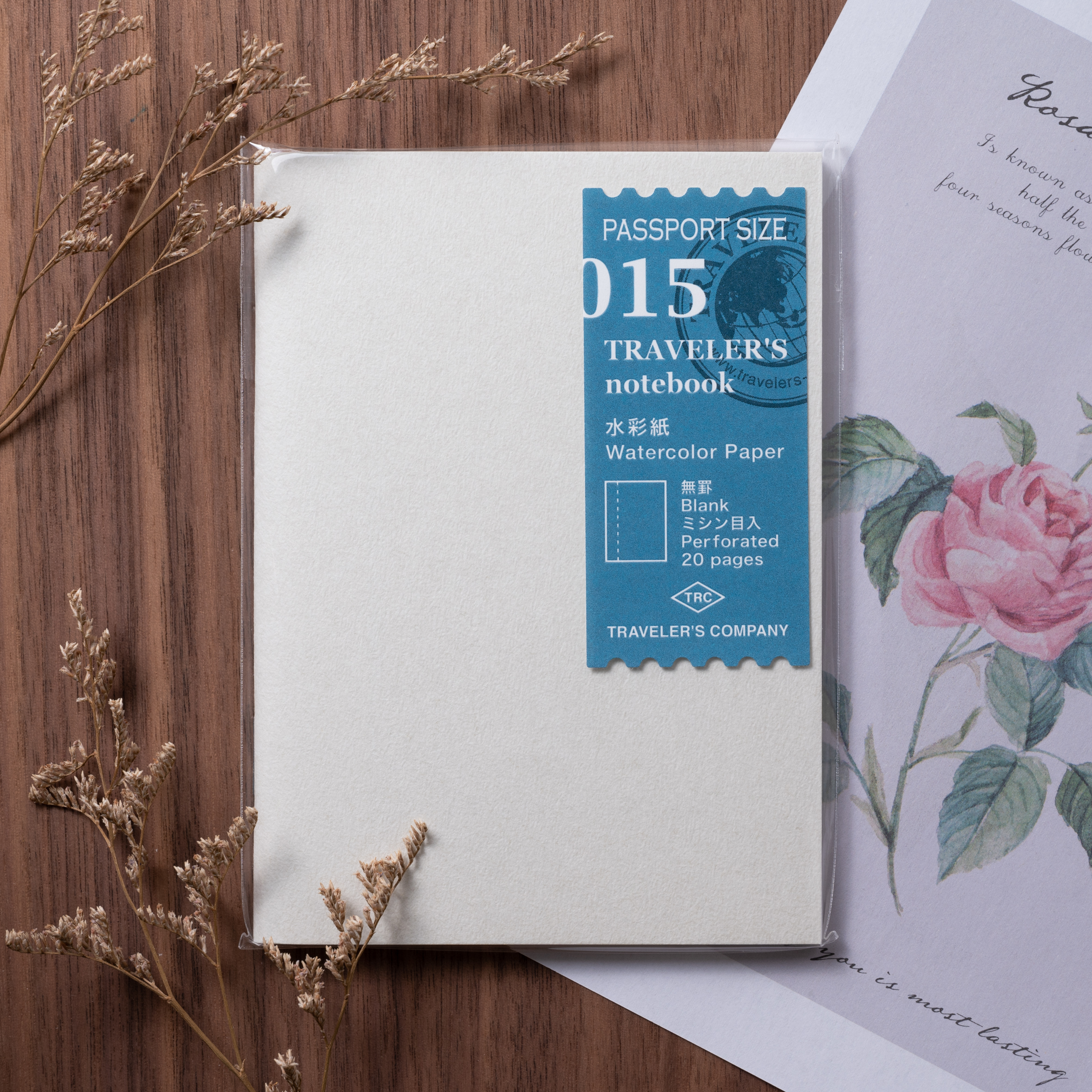 TRAVELER'S notebook (TN) |  015 水彩紙 護照尺寸