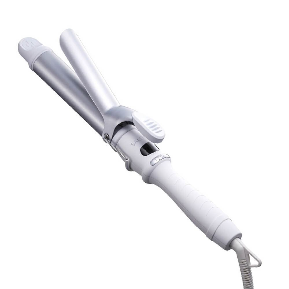 SALONIA Ceramic Curling Hair Iron (White) 陶瓷曲髮捲髮棒(白色)(淨曲髮)
