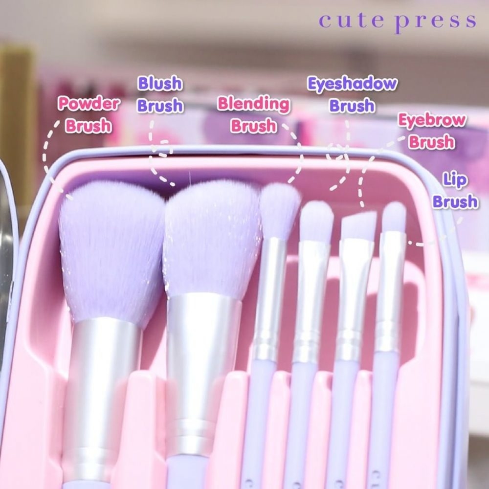 Cute Press 夢幻紫相機化妝掃