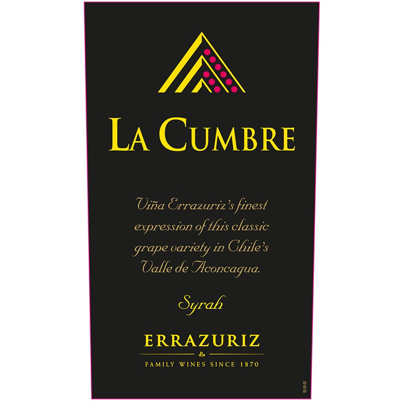 Errazuriz La Cumbre Syrah 2015 (RP93)