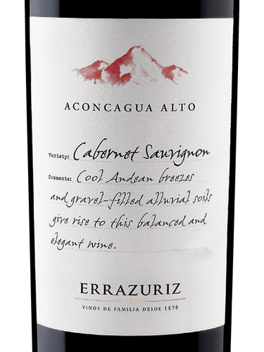 Errazuriz Aconcagua Alto Cabernet Sauvignon 2021