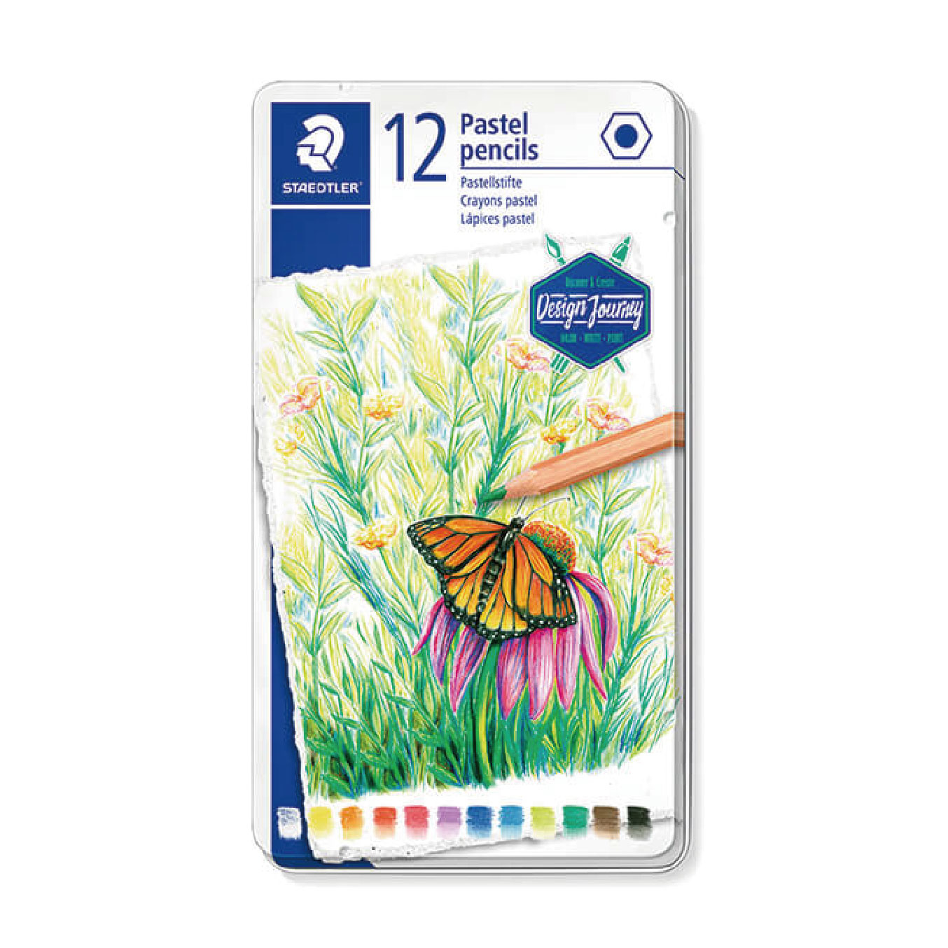 【STAEDTLER 施德樓】設計家粉彩色鉛筆12色組 MS146P M12