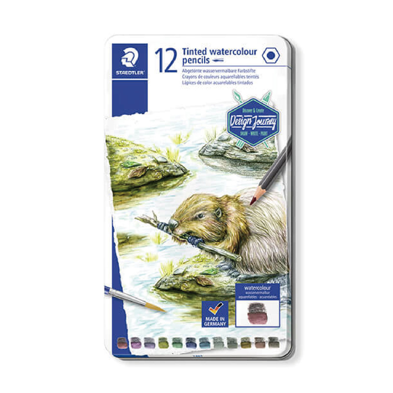 【STAEDTLER 施德樓】設計家水性色調鉛筆組12色組 MS14610 T-M12