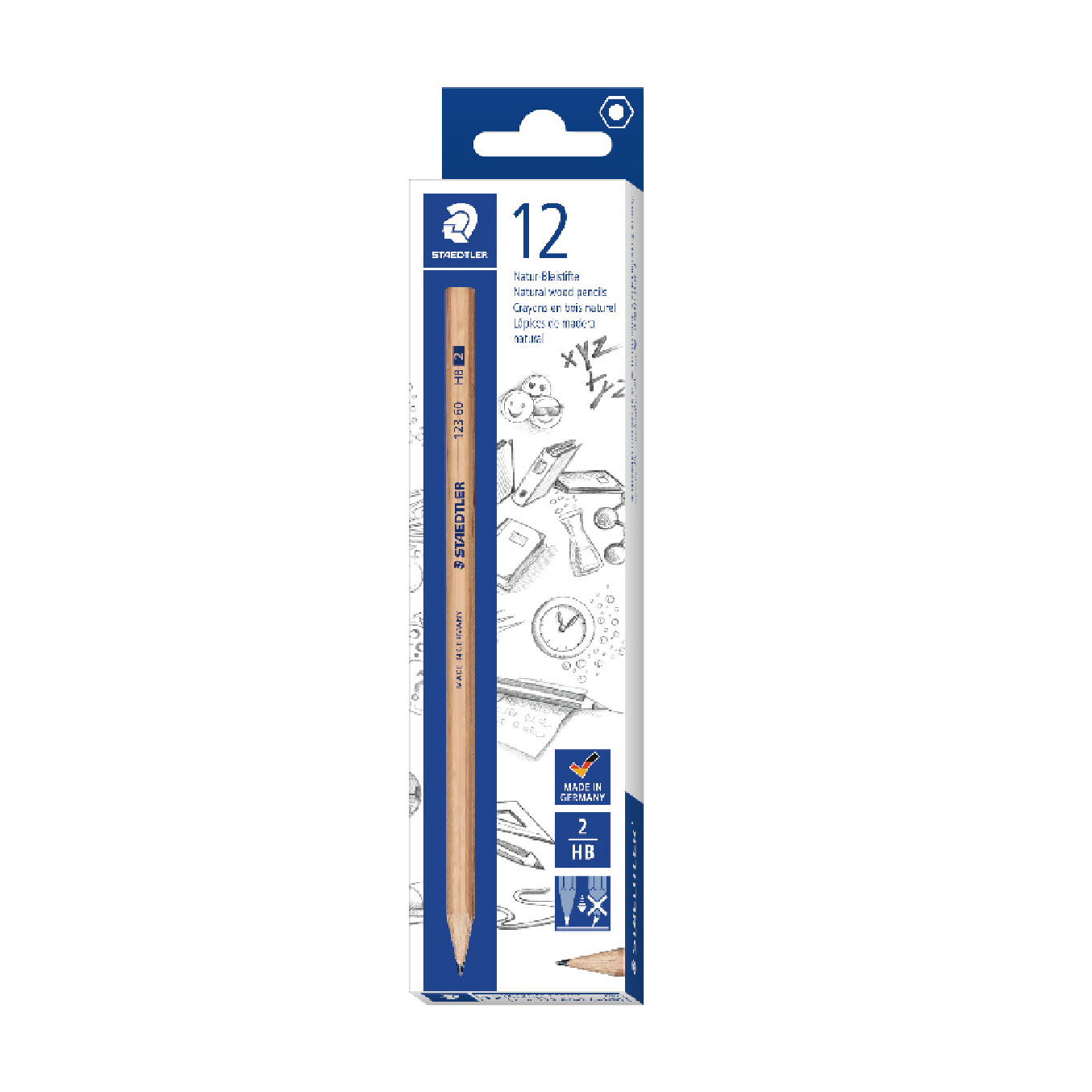 【STAEDTLER 施德樓】原木桿鉛筆 MS12360-2