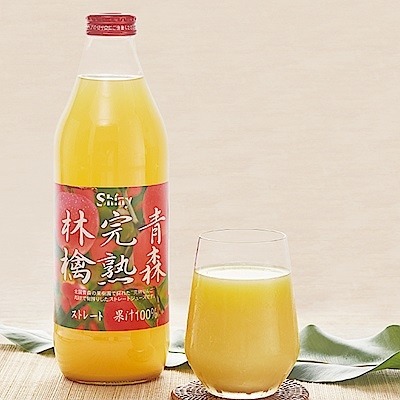 日本直送 青森縣完熟林檎shiny Kamjyuku 蘋果汁1000ml