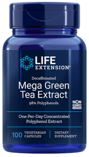 [現貨] 綠茶萃取物 不含咖啡因 100粒 Life Extension Mega Green Tea Extract
