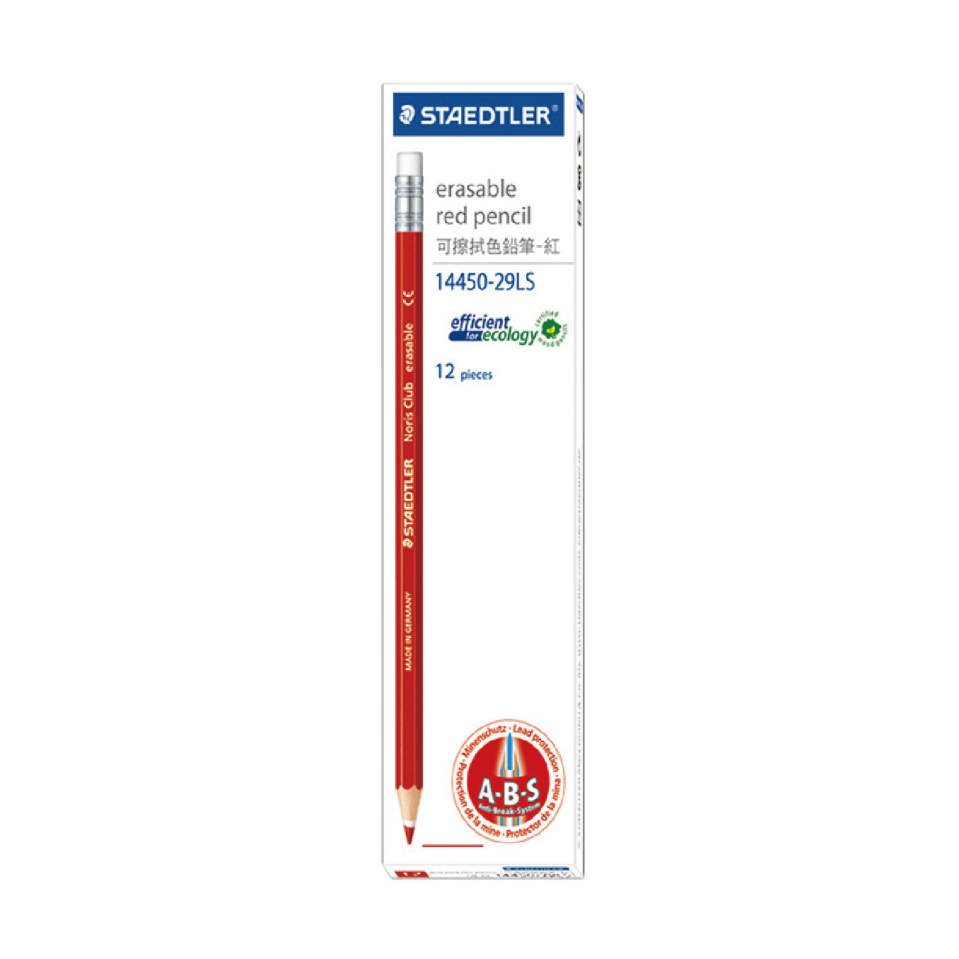 【STAEDTLER 施德樓】快樂學園 可擦拭色鉛筆單色 打裝 MS14450