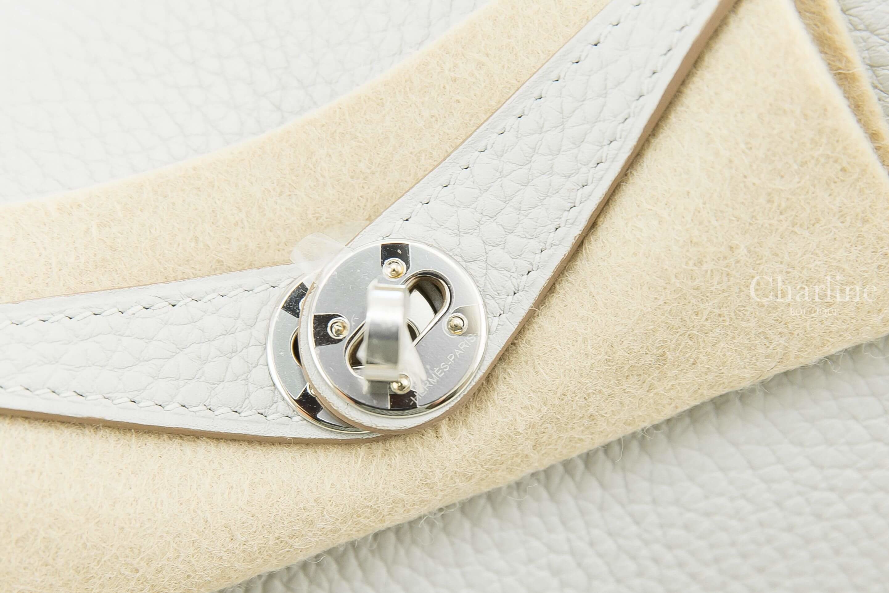Hermès Lindy Mini 80 Gris Perle Taurillon Clemence 珍珠灰銀釦