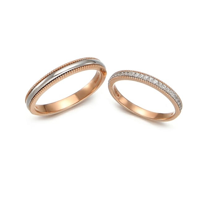 Cherish Milgram - Radiant 18K白金/玫瑰金 結婚戒指