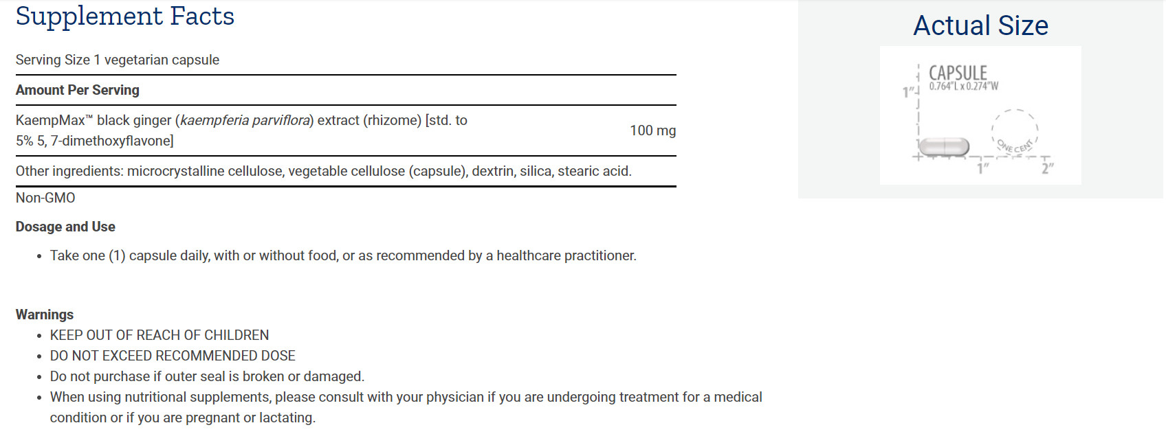 [預購] 黑薑萃取物 30粒 Life Extension Male Vascular Sexual Support