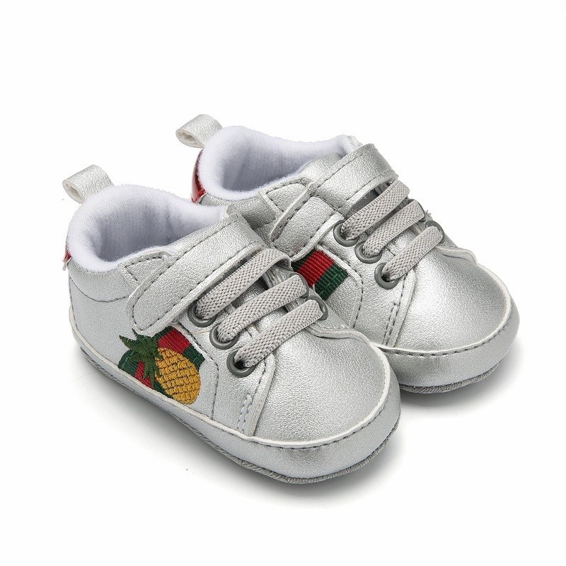 Pineapple Silver Shoes