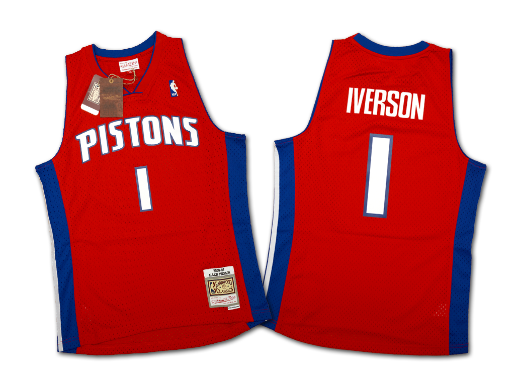 Mitchell & Ness 底特律活塞隊 Allen Iverson 2008-2009 復刻 Swingman 球衣