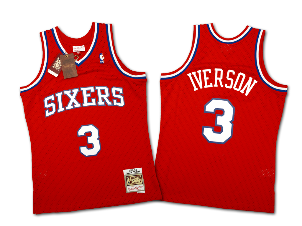 Mitchell & Ness 費城76人隊 Allen Iverson 2002-2003 復刻 Swingman 球衣
