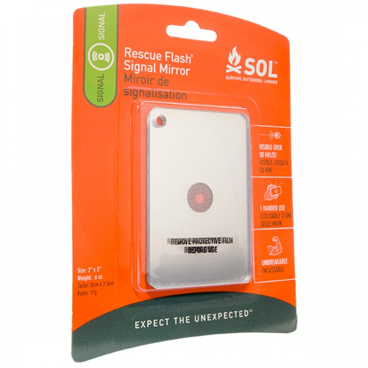 SOL Survive Outdoors Longer 救援閃光Flash®信號鏡