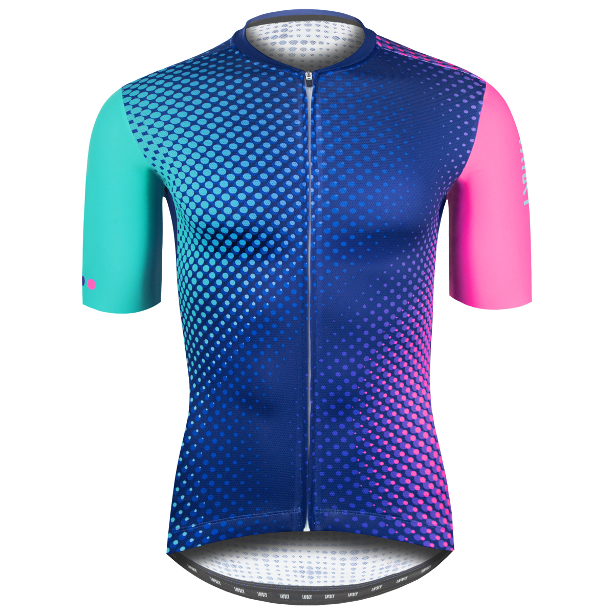 男款空力短車衣 極光霓彩 藍