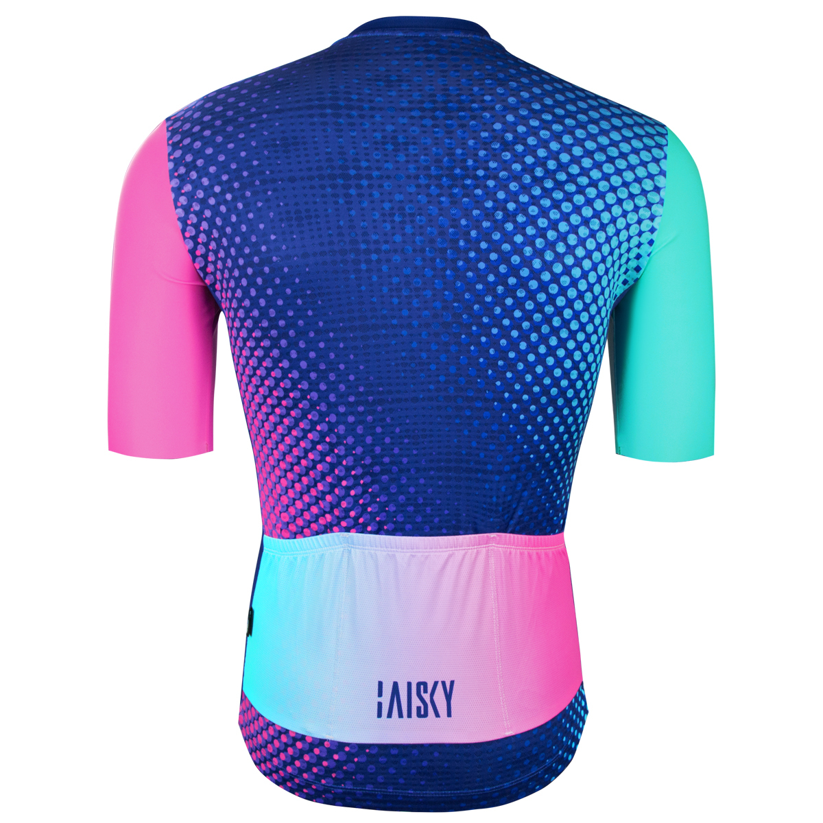 男款空力短車衣 極光霓彩 藍