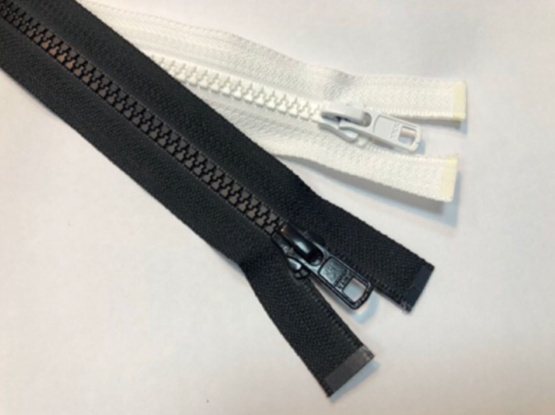 5號/5V_YKK塑鋼夾克拉鍊(黑/白)_塑鋼拉鍊/開口拉鍊/YKK_20規格2色