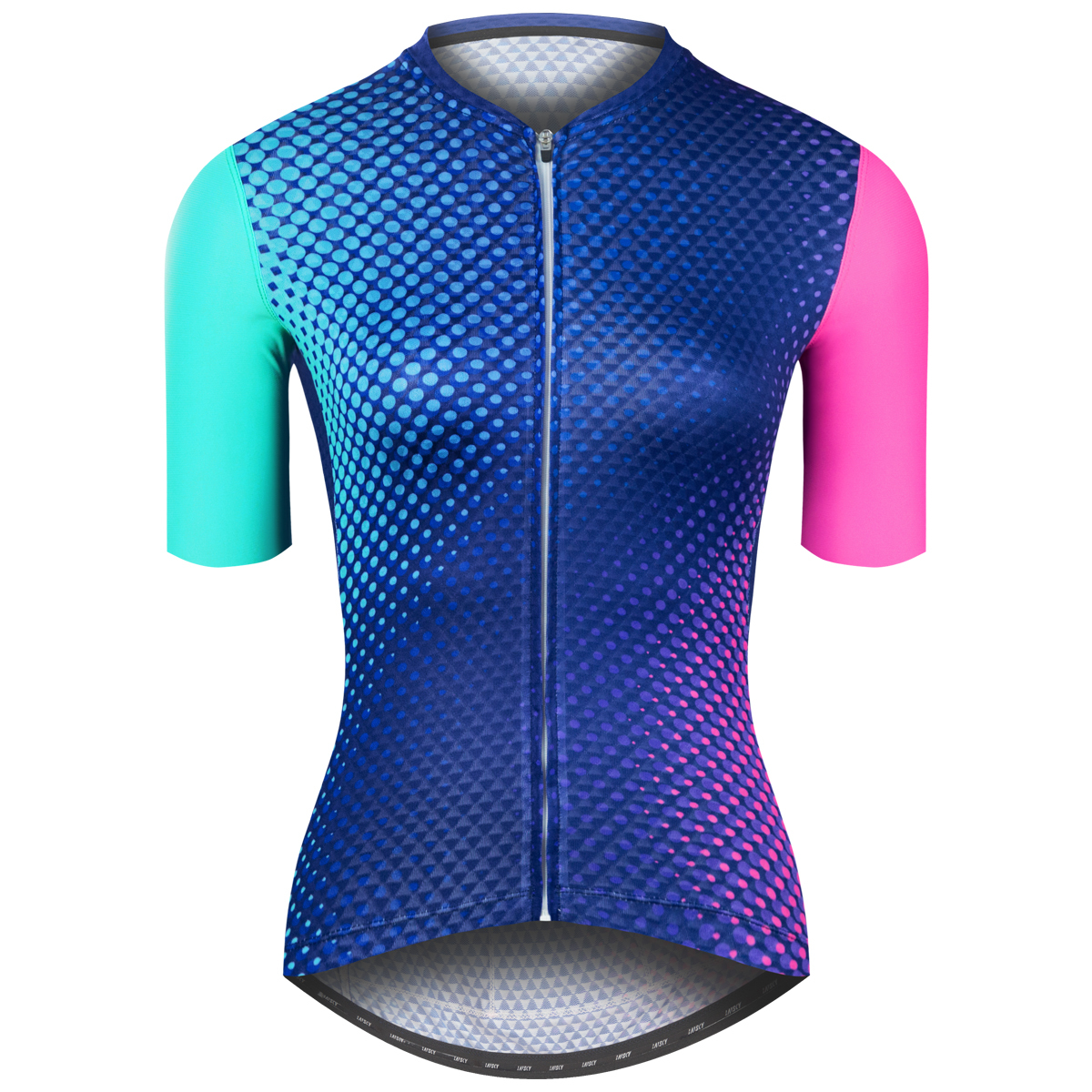 女款空力短車衣 極光霓彩 藍