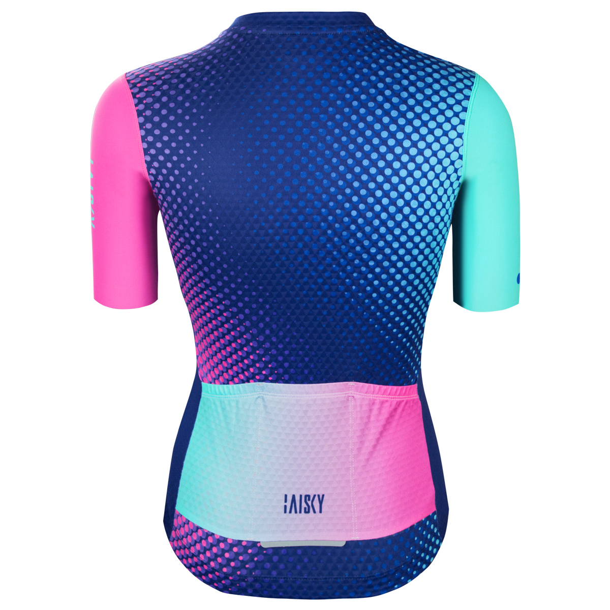 女款空力短車衣 極光霓彩 藍
