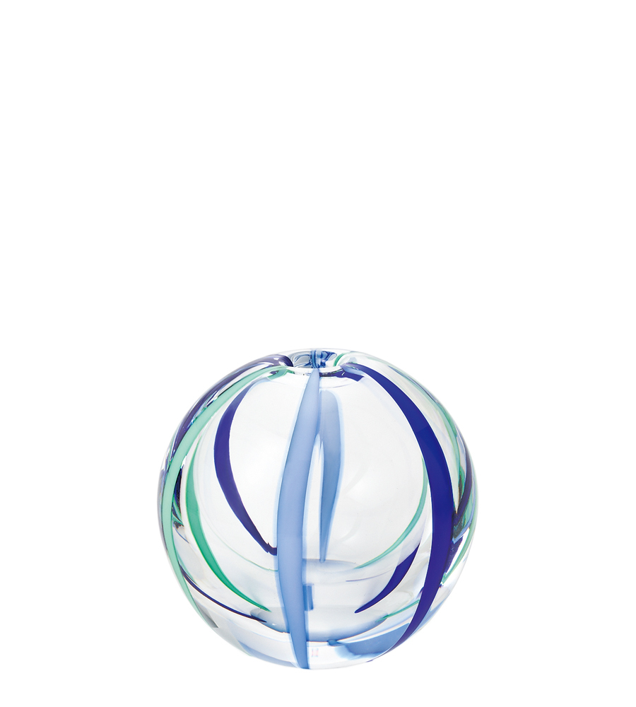 日本津輕 彩手鞠 一輪插-夏空花瓶