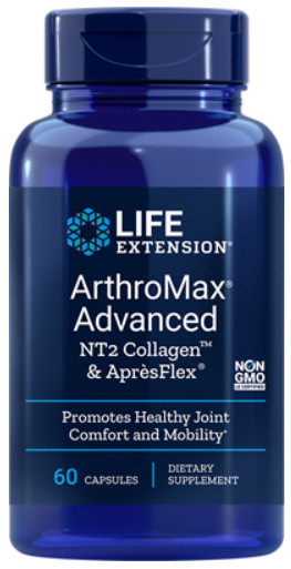 [預購] 葡萄糖胺+NT2膠原蛋白60粒Life Extension ArthroMax Advanced