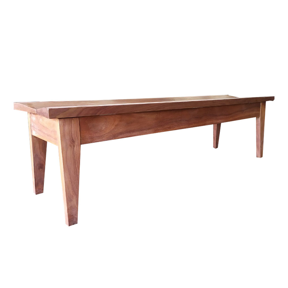 《愜意家居》原木休閒長凳 隱藏收納設計