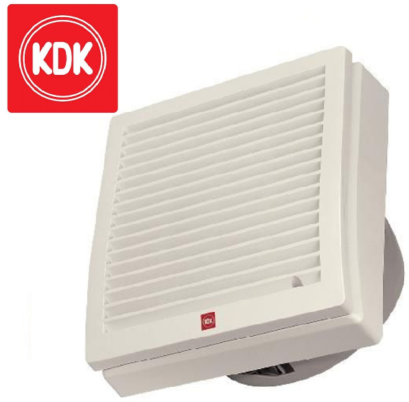 KDK 15WHC07 窗口式電子抽氣扇 前方后圓 (6吋/8吋)