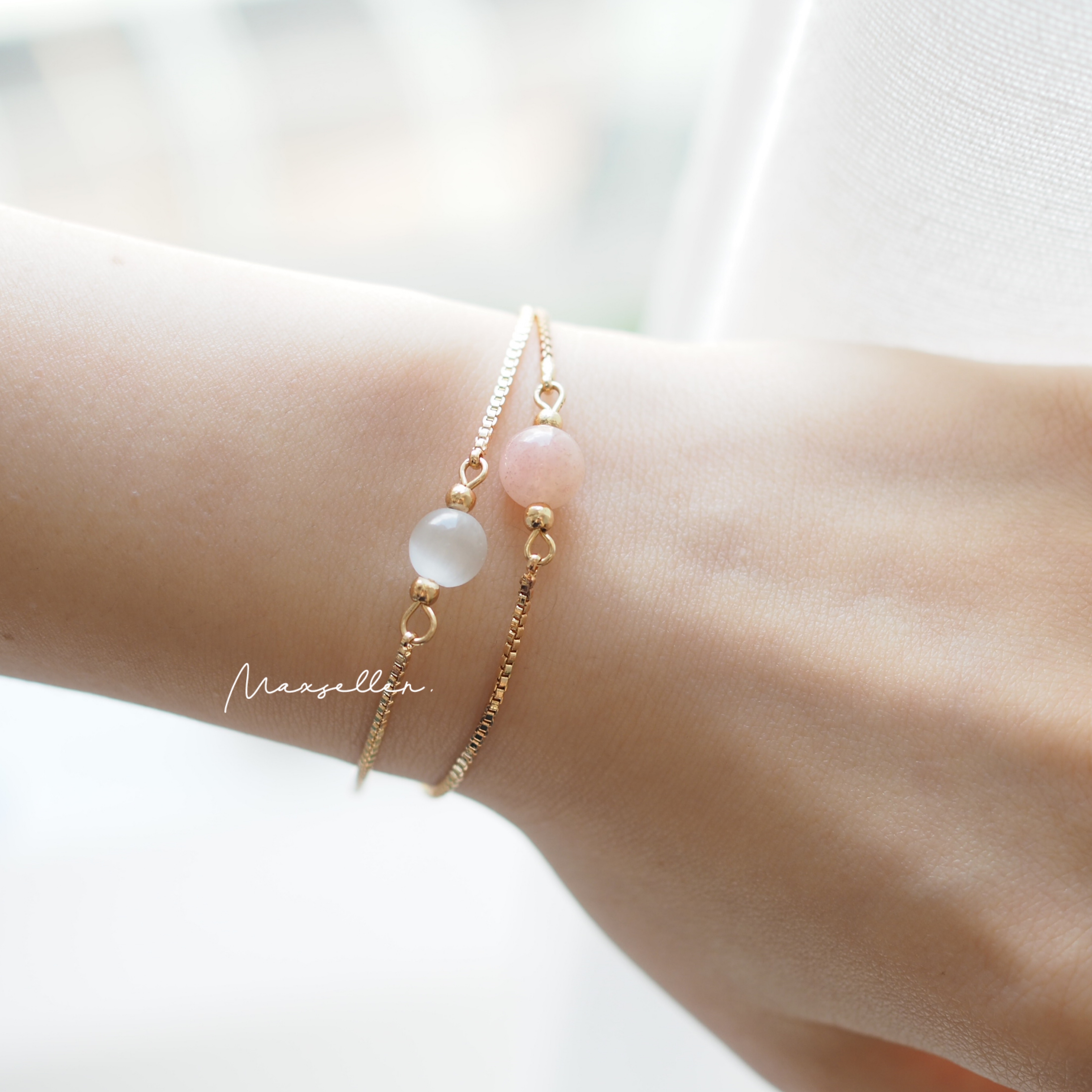 現貨｜氣質珍珠閃石手鏈 Bracelet