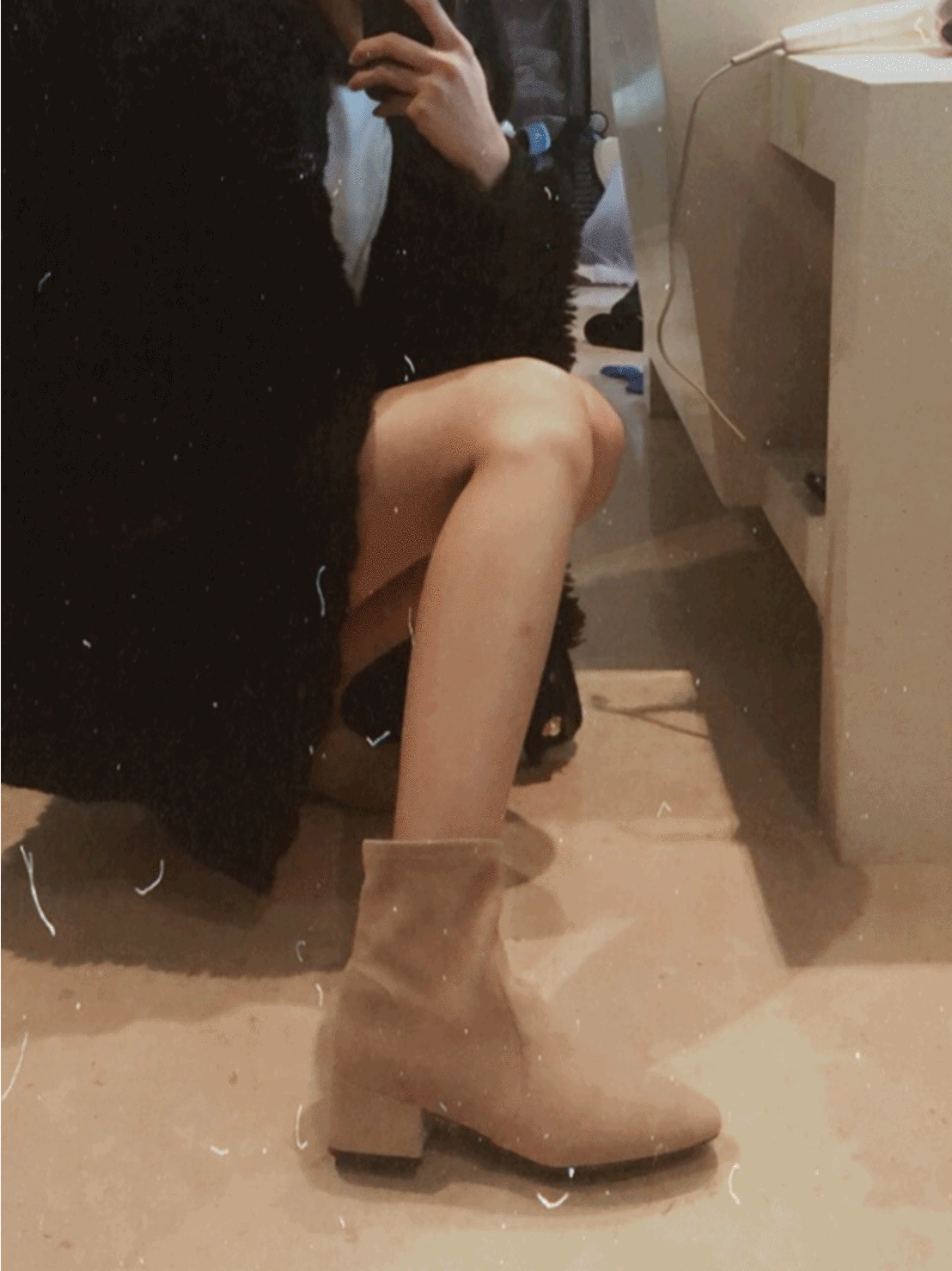 麂皮中筒靴*3色